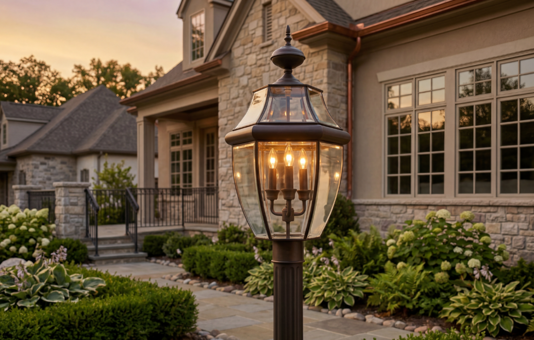 Lamp Post Lighting Ideas For Driveways, Walkways, and Entryways