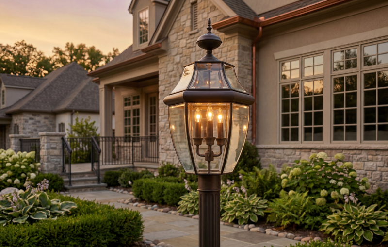 Lamp Post Lighting Ideas For Driveways, Walkways, and Entryways