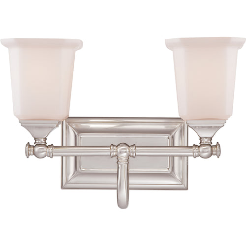 Nicholas Bath Light with Etched Glass