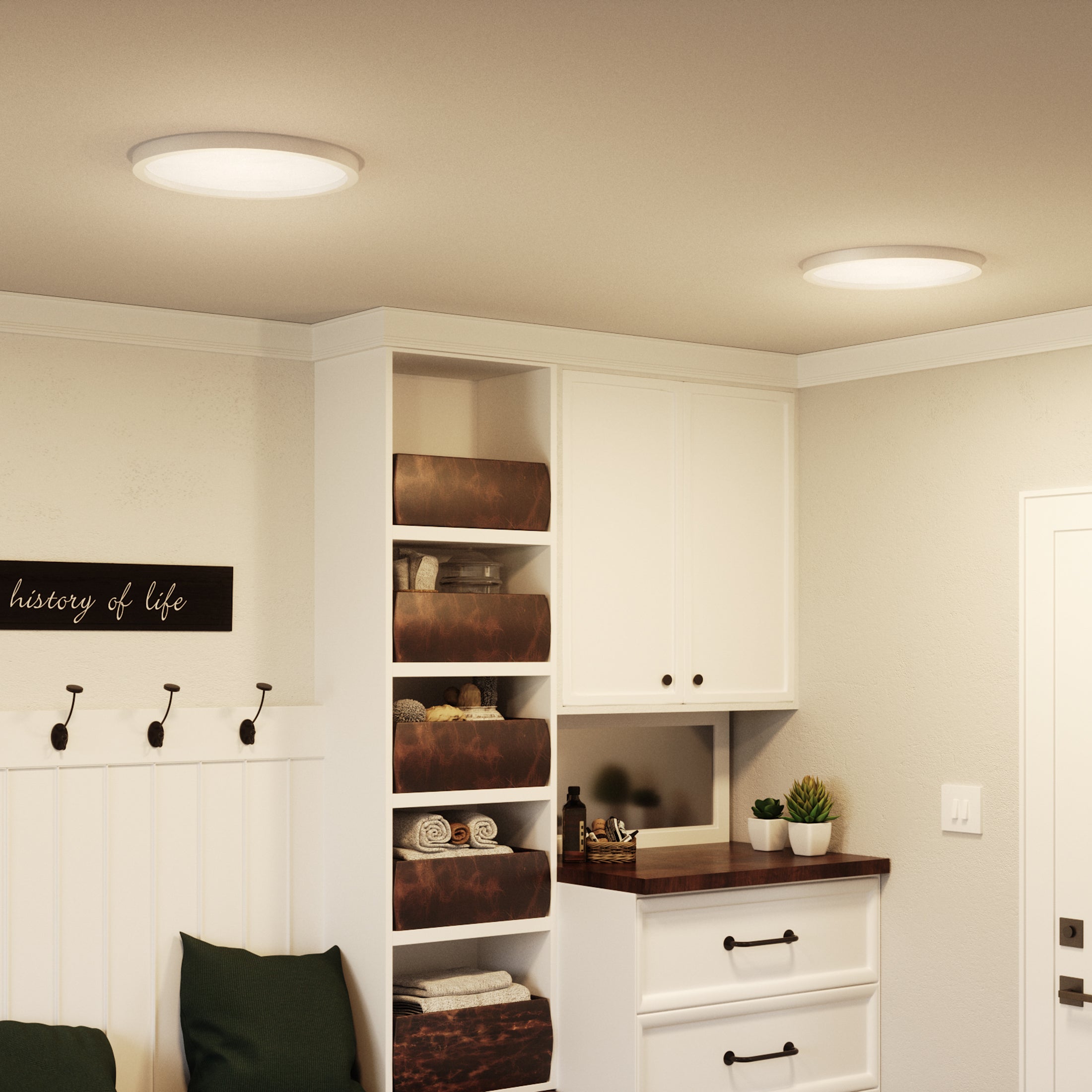 Outskirts Round Flush Mount