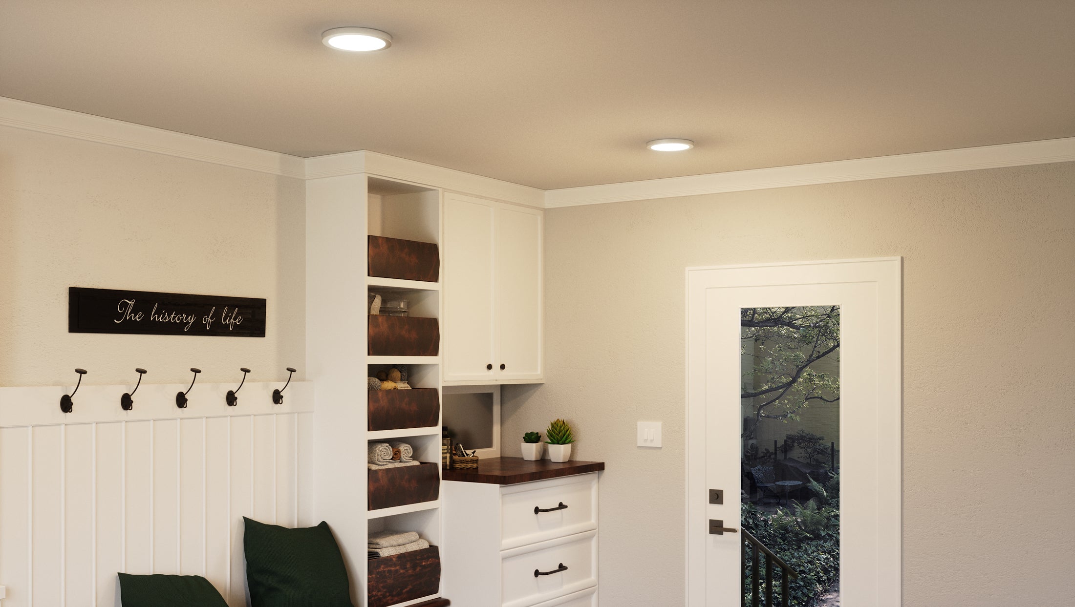 Outskirts Round Flush Mount