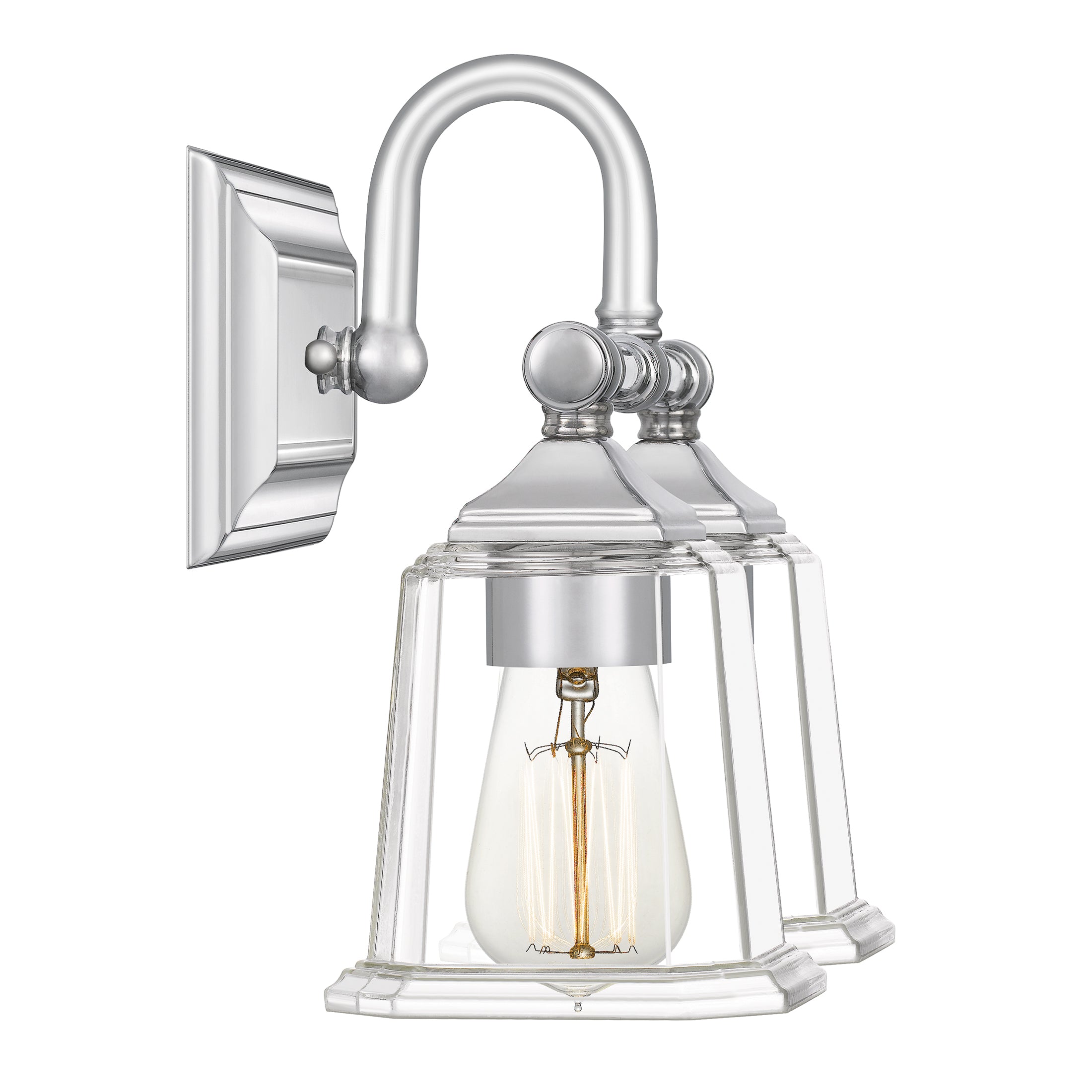 Nicholas Bath Light with Clear Glass