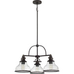 Grant Chandelier with Clear Seeded Glass