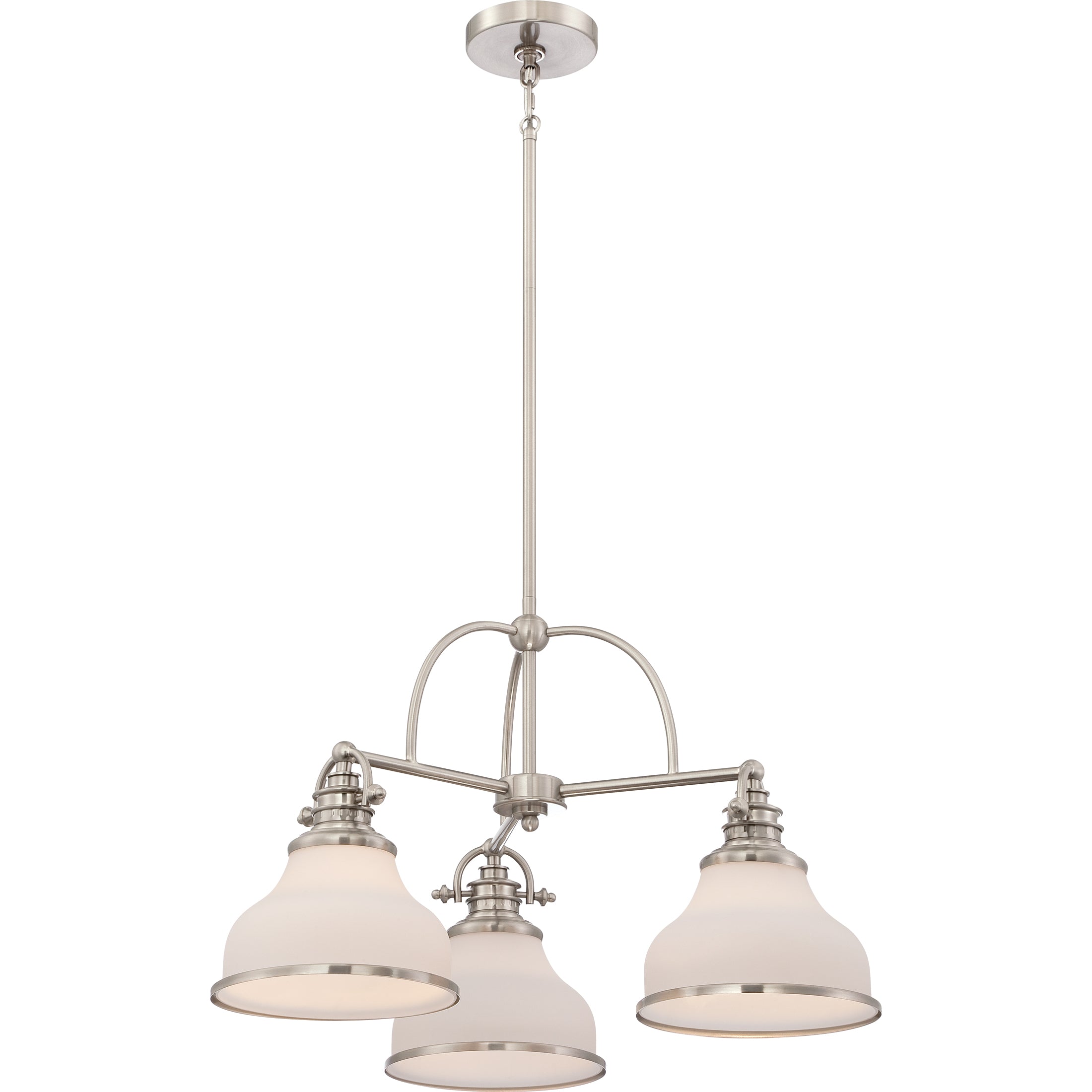 Grant Chandelier with Opal Etched Glass