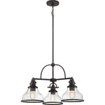 Grant Chandelier with Clear Seeded Glass