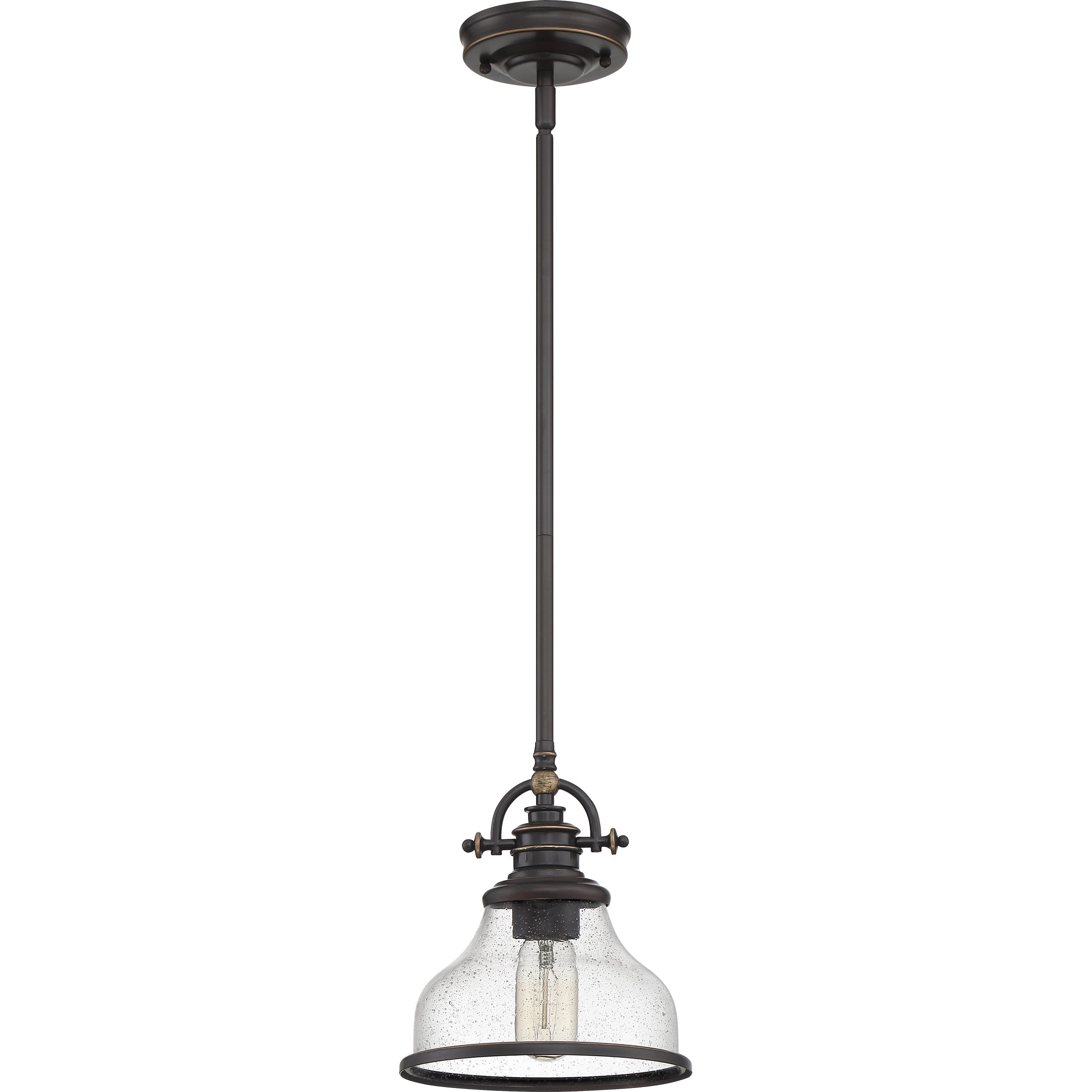 Grant Mini Pendant with Clear Seeded Glass