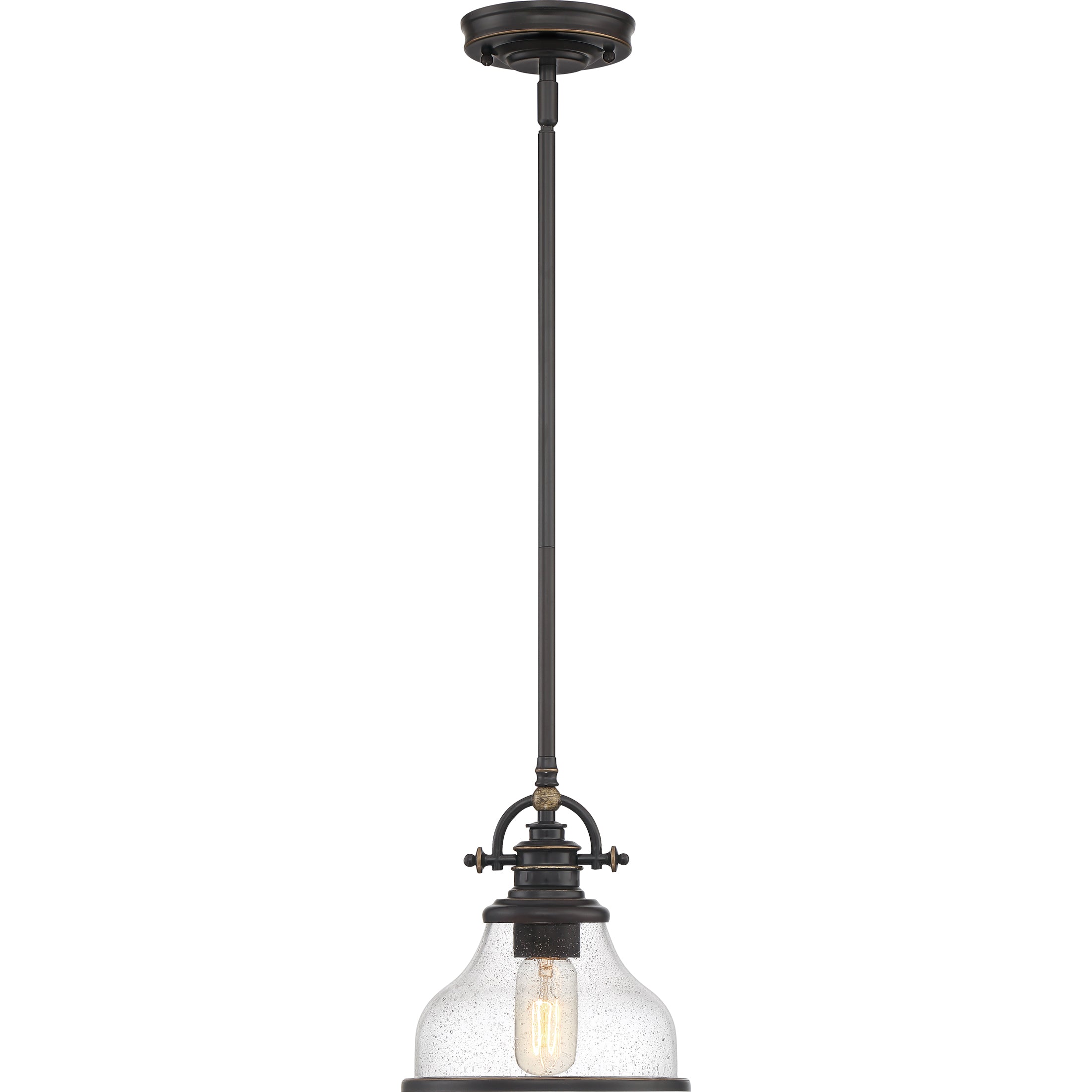 Grant Mini Pendant with Clear Seeded Glass