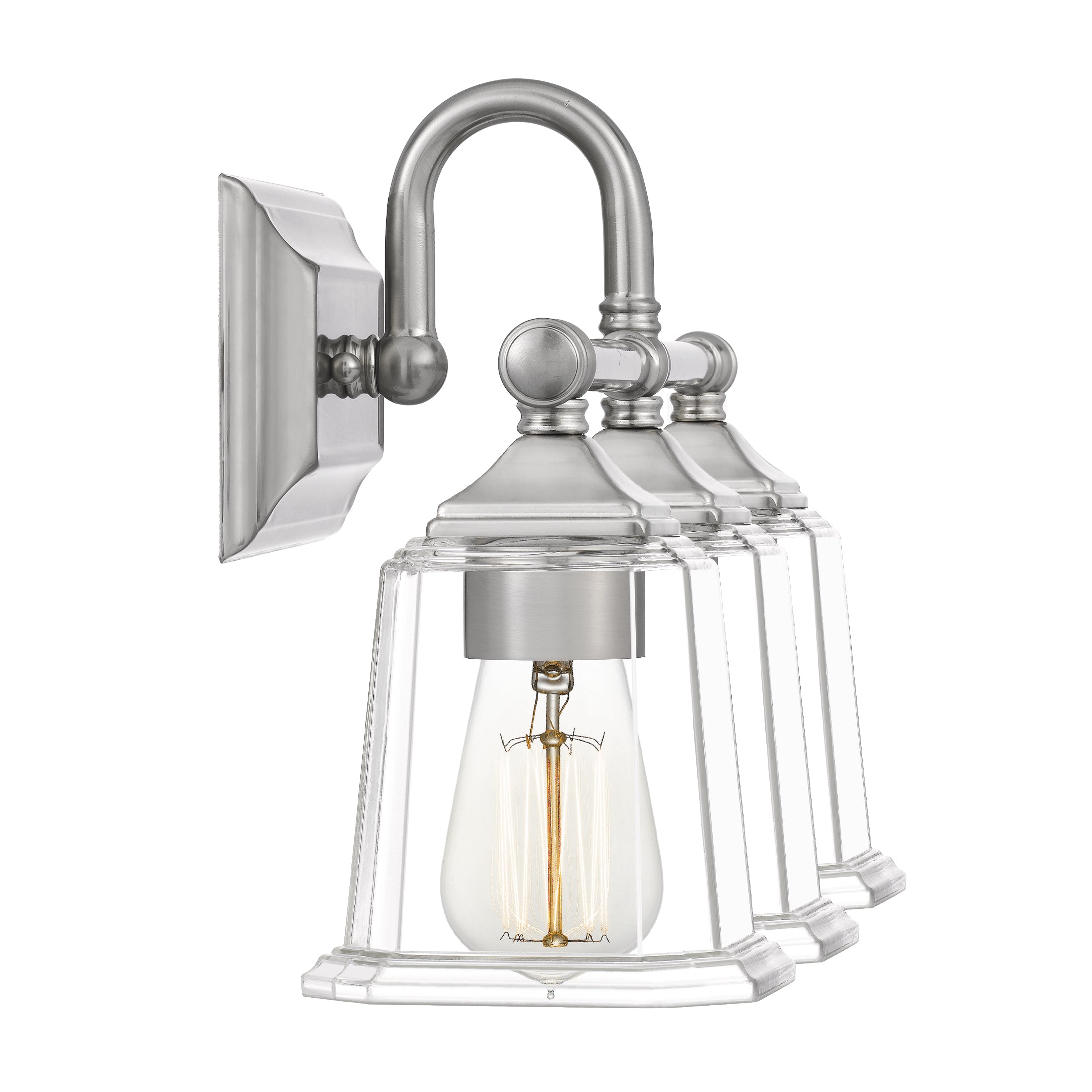 Nicholas Bath Light with Clear Glass