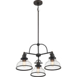 Grant Chandelier with Clear Seeded Glass