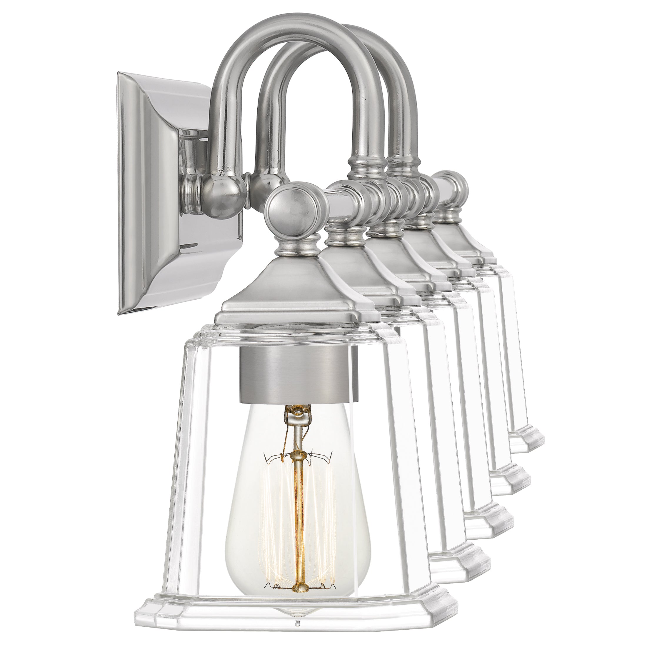 Nicholas Bath Light with Clear Glass