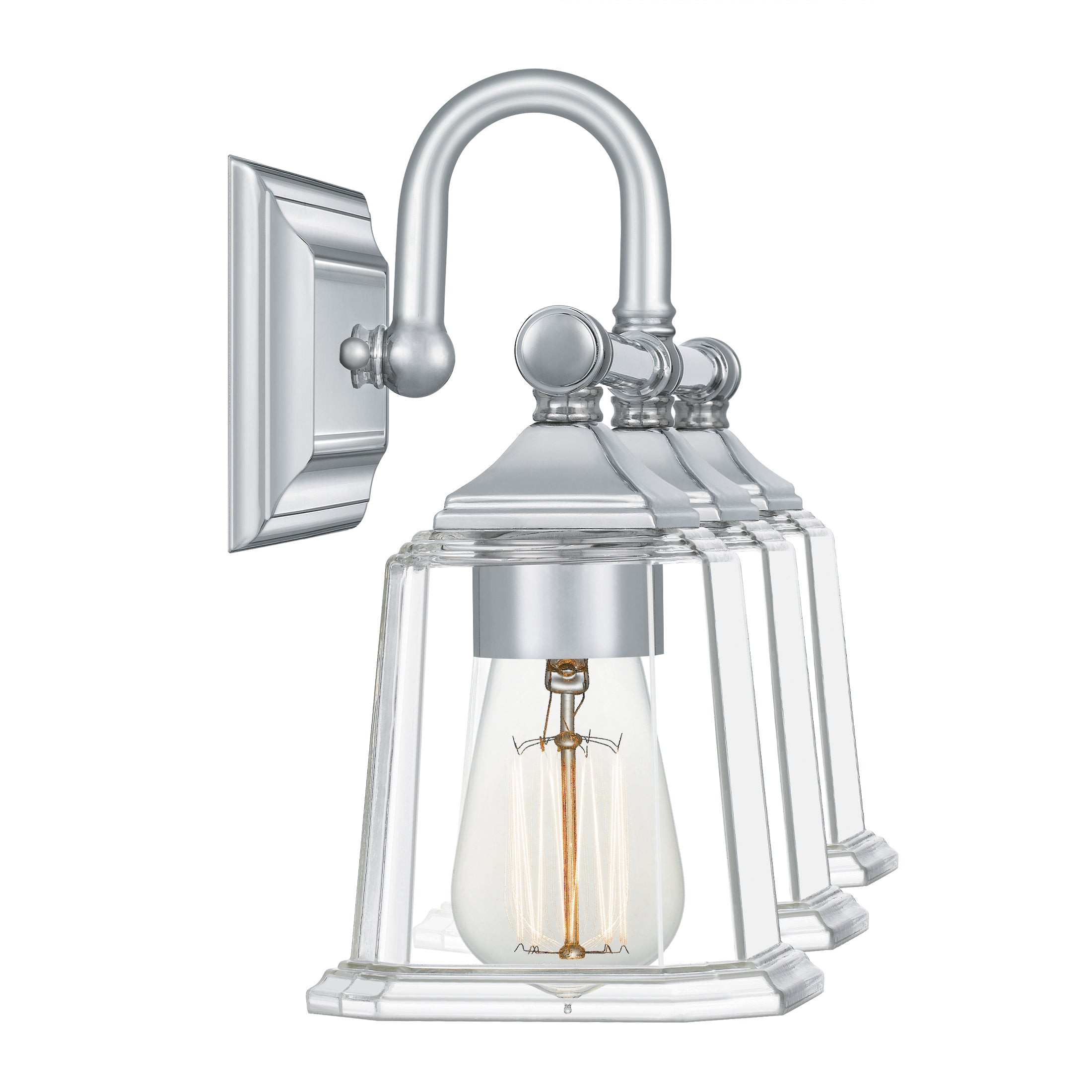 Nicholas Bath Light with Clear Glass