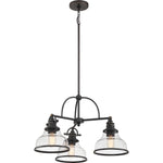 Grant Chandelier with Clear Seeded Glass