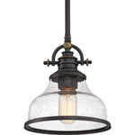 Grant Mini Pendant with Clear Seeded Glass