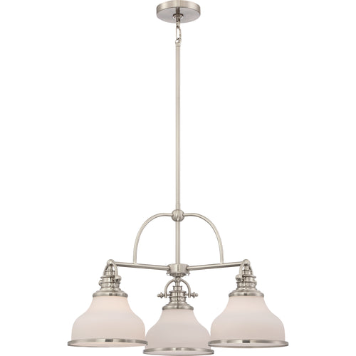 Grant Chandelier with Opal Etched Glass