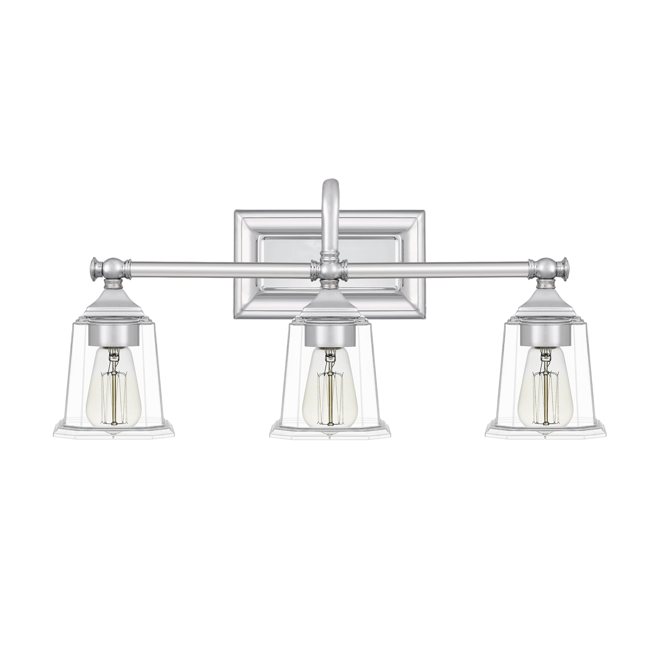 Nicholas Bath Light with Clear Glass