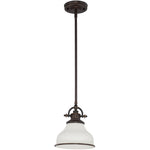Grant Mini Pendant with Opal Etched Glass