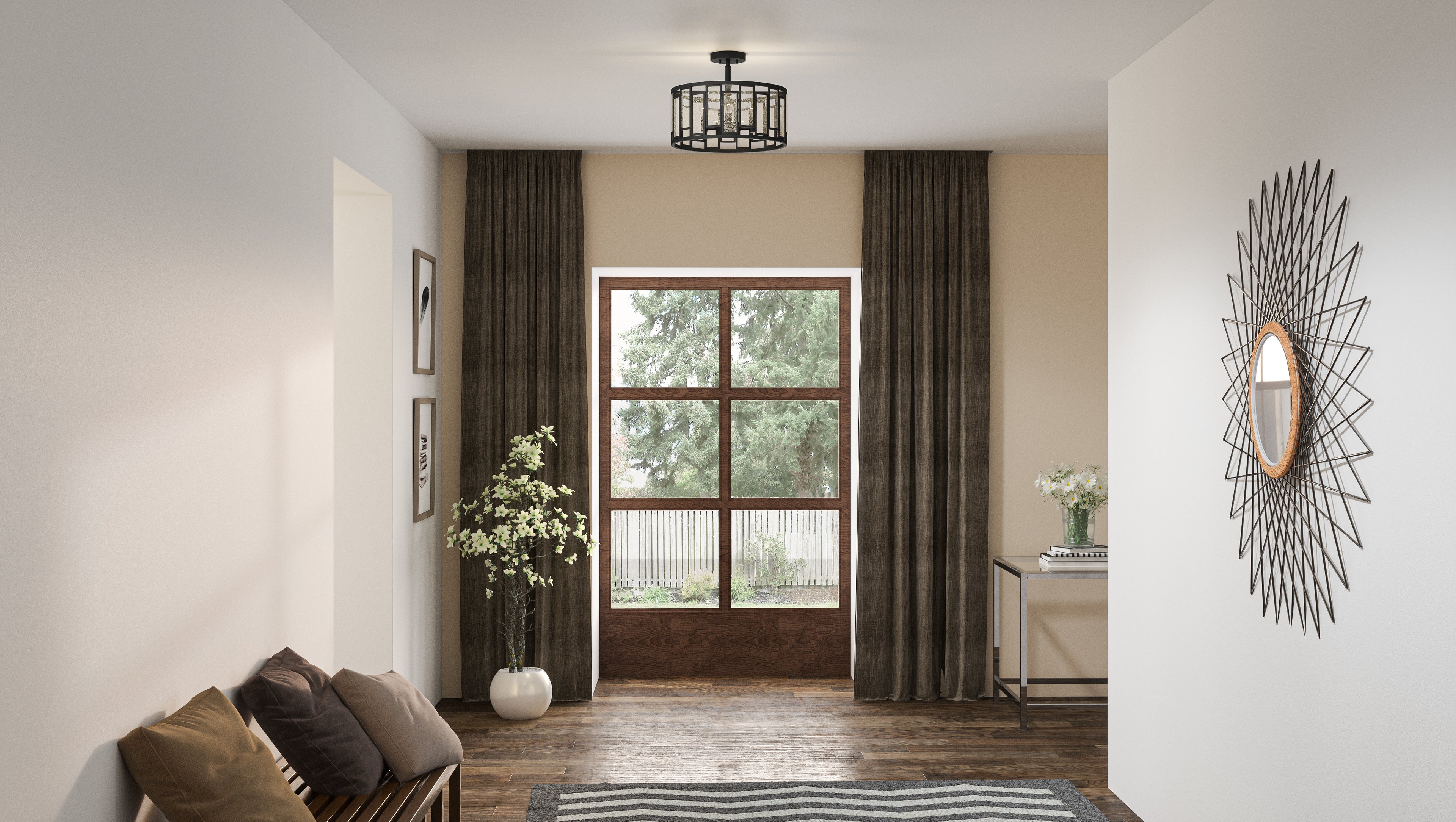 Bankston Semi-Flush