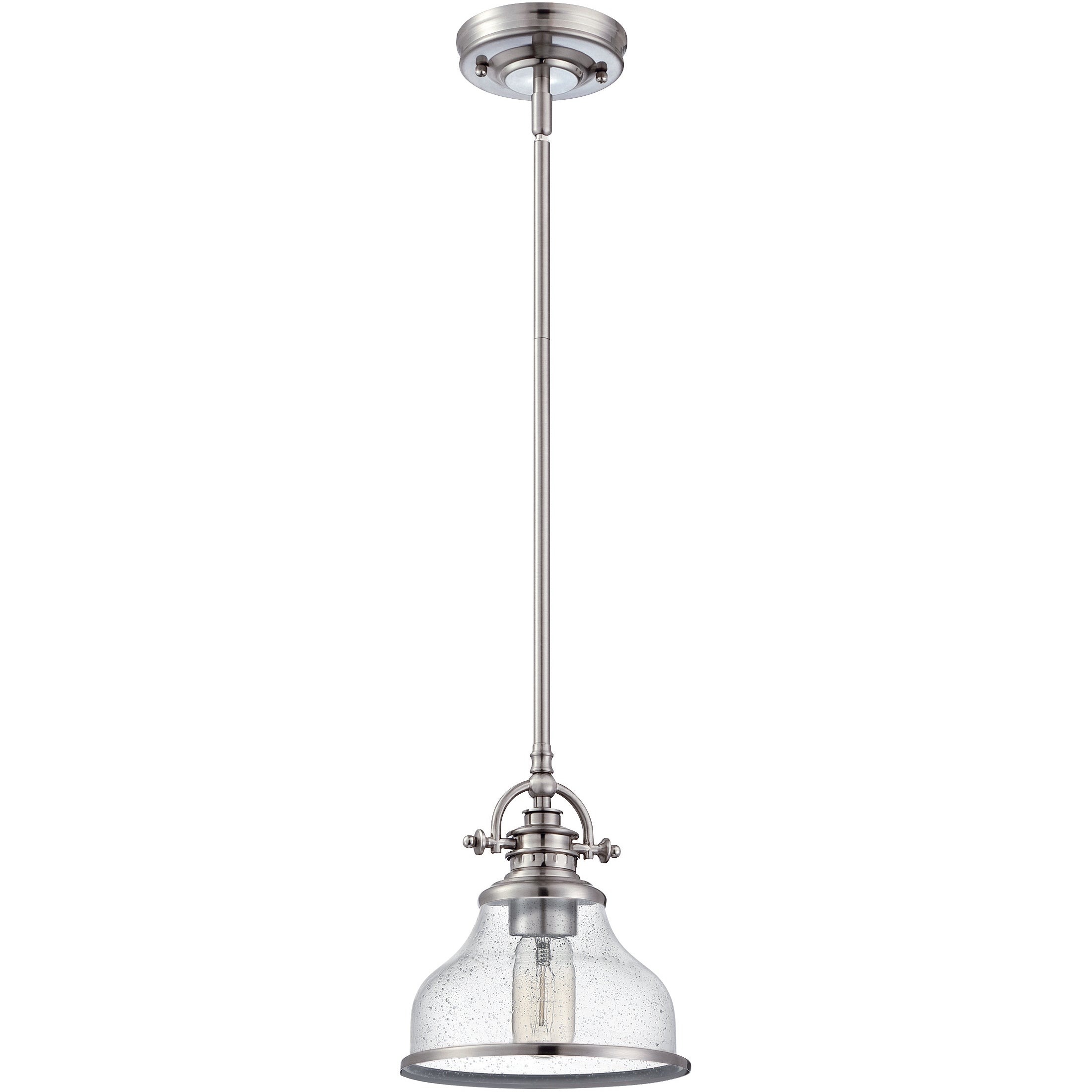 Grant Mini Pendant with Clear Seeded Glass