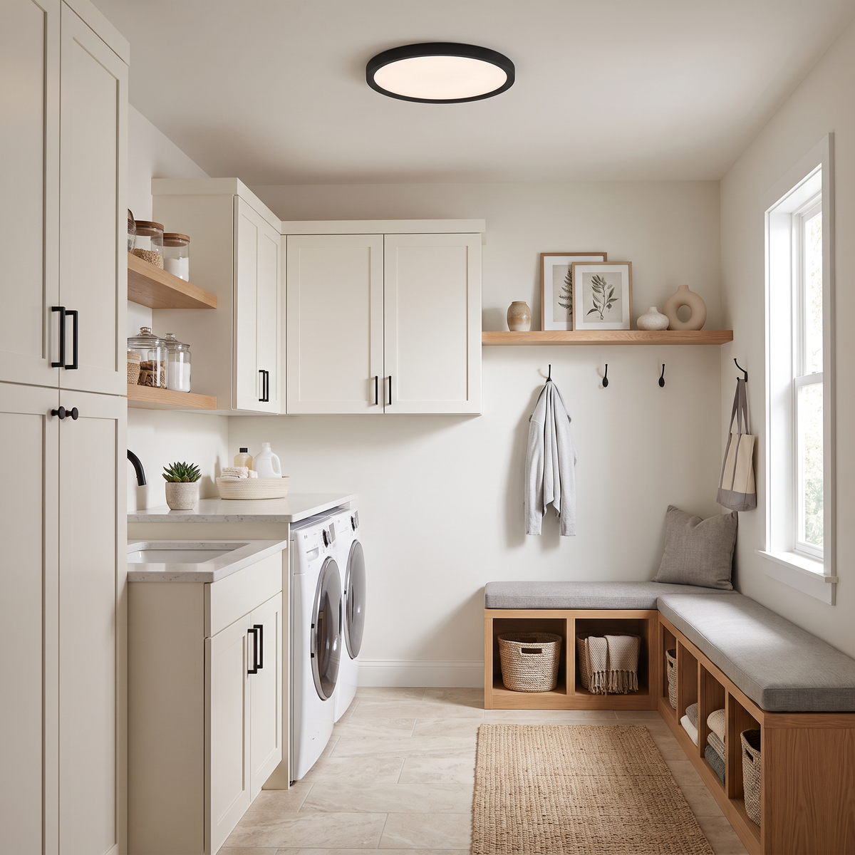 Outskirts Round Flush Mount