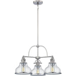 Grant Chandelier with Clear Seeded Glass