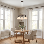 Grant Chandelier with Opal Etched Glass