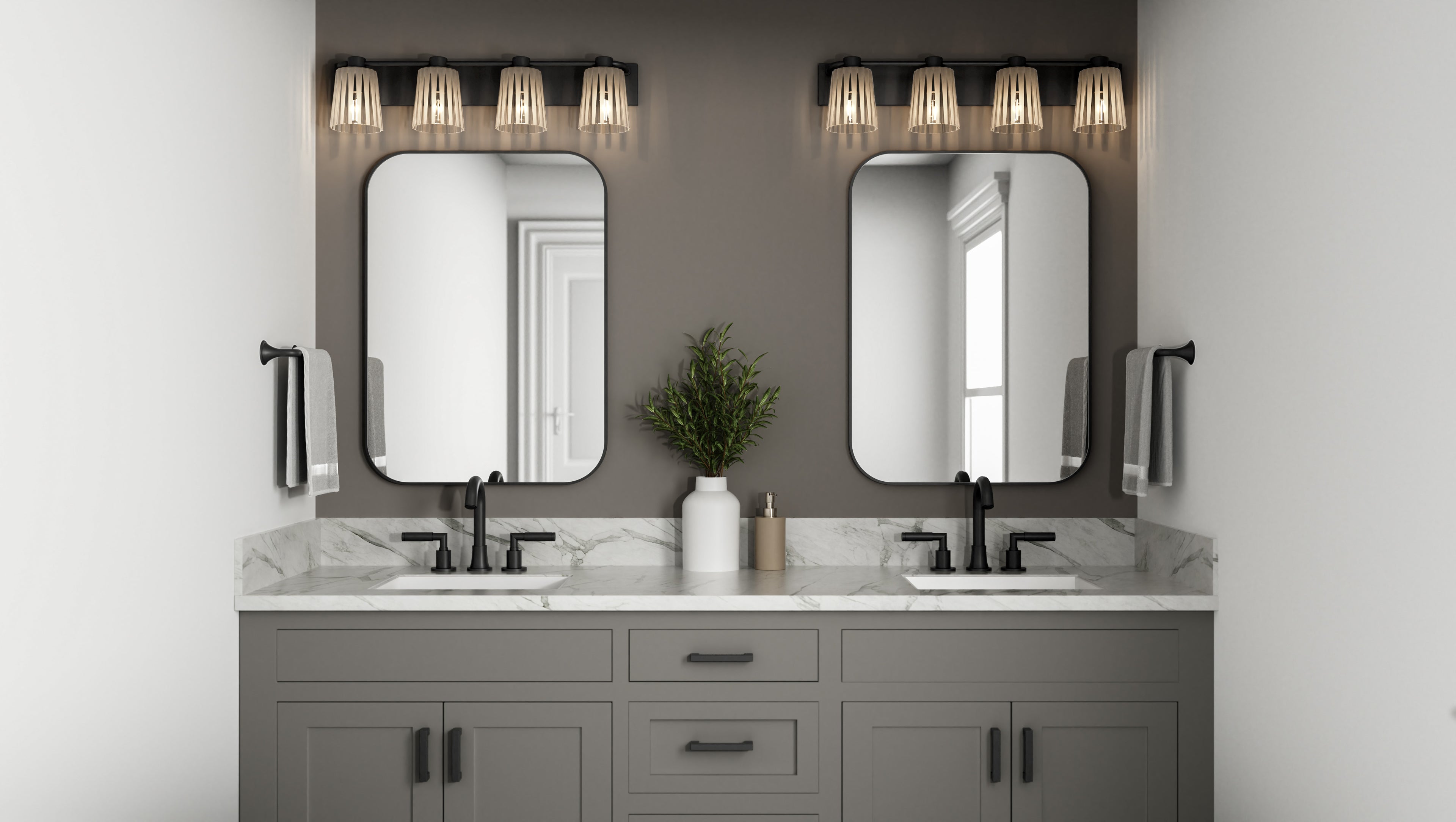 Gray Bath Light