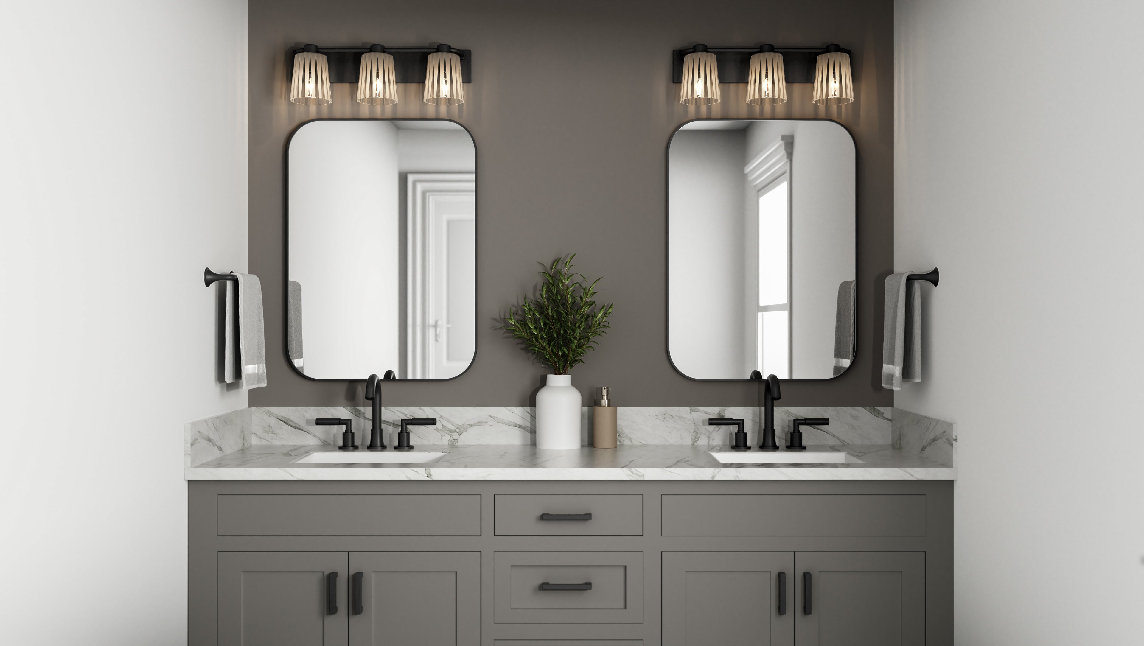 Gray Bath Light