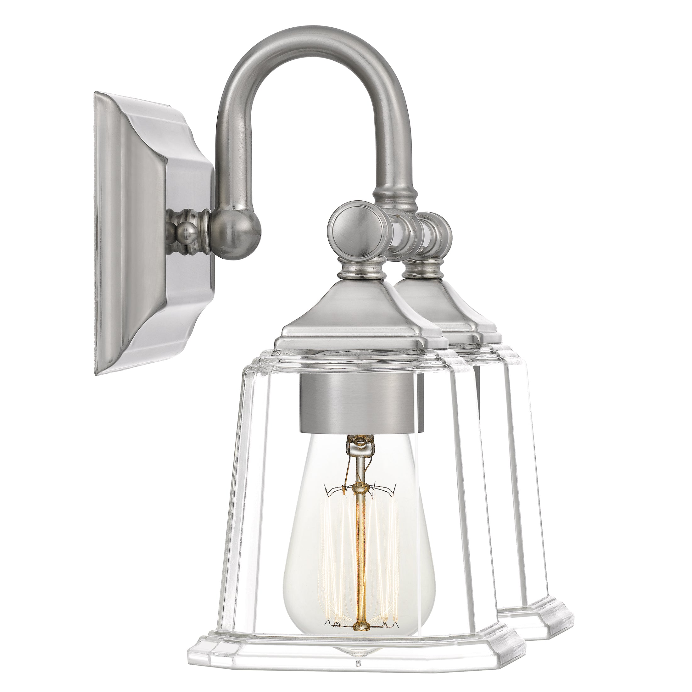 Nicholas Bath Light with Clear Glass