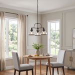 Grant Chandelier with Clear Seeded Glass