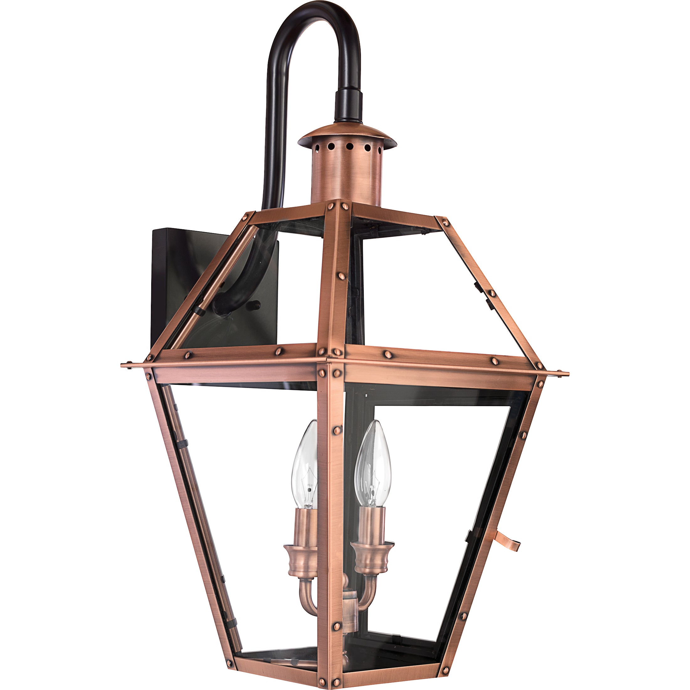 ルヴィアルーシェ　４点 Quoizel Rue De Royal Copper Wall Lantern