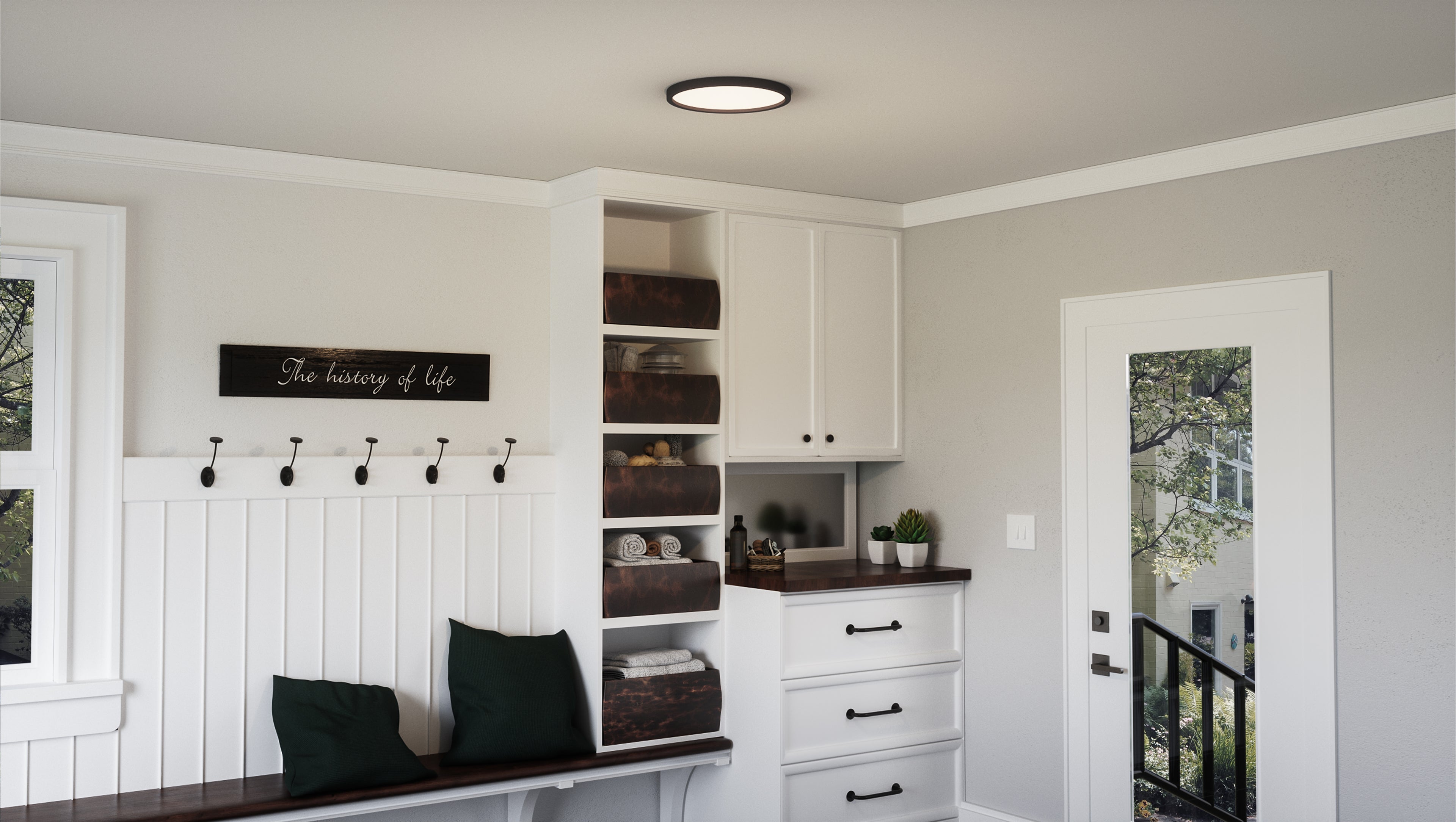 Outskirts Round Flush Mount