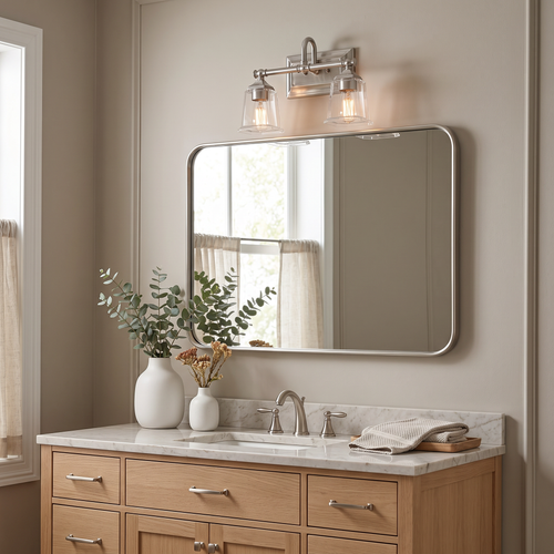 Nicholas Bath Light with Clear Glass