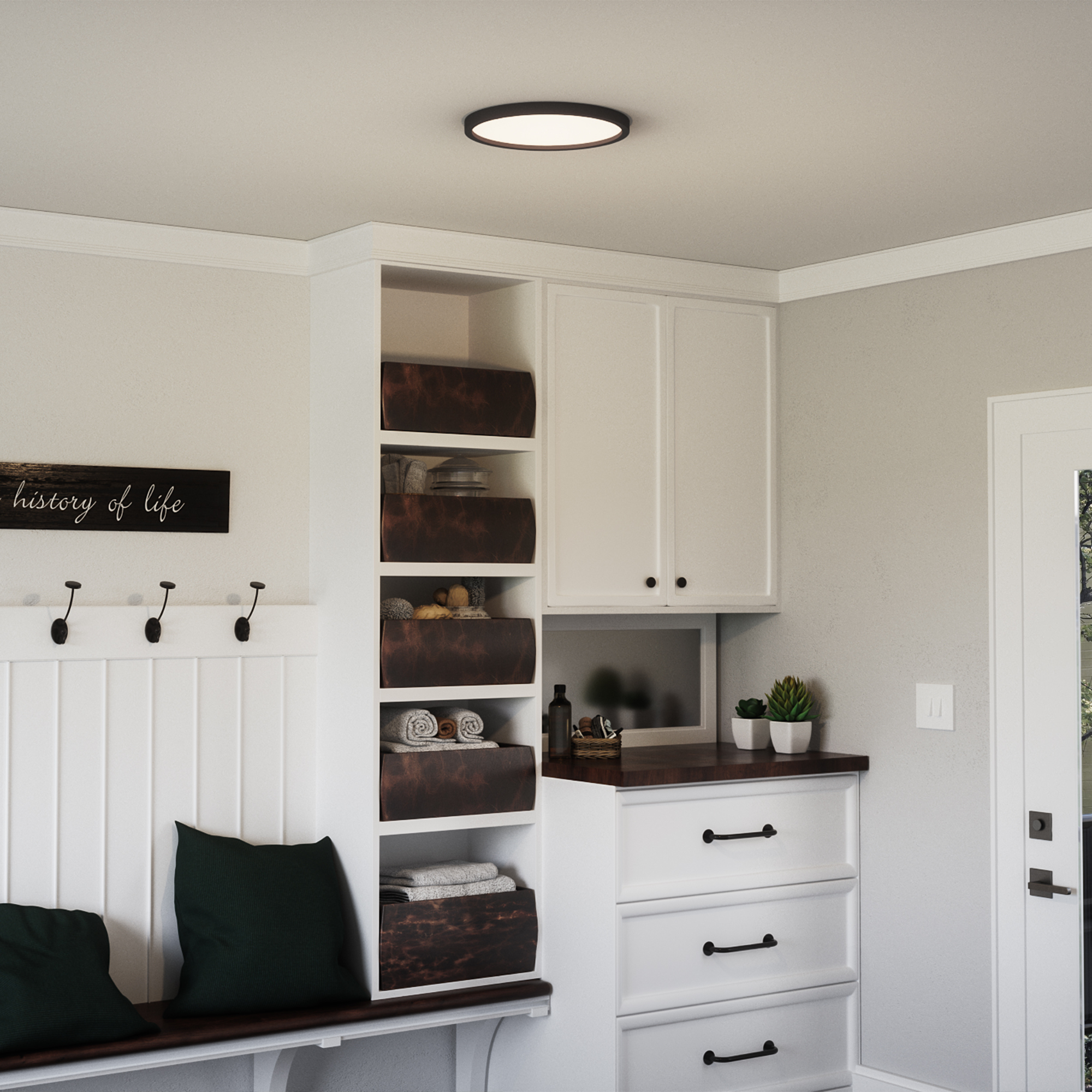 Outskirts Round Flush Mount