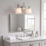 Nicholas Bath Light with Etched Glass