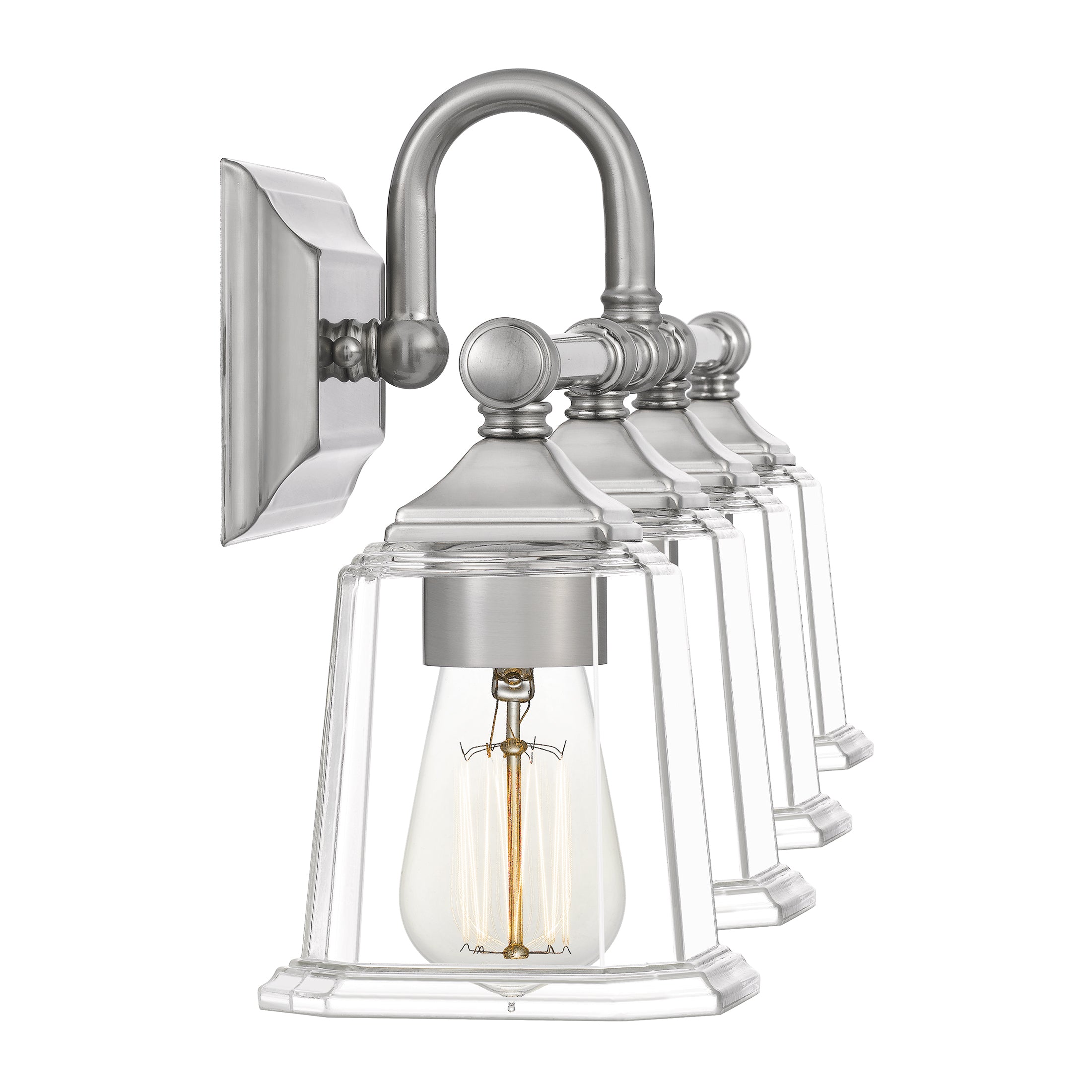 Nicholas Bath Light with Clear Glass