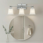Nicholas Bath Light with Etched Glass