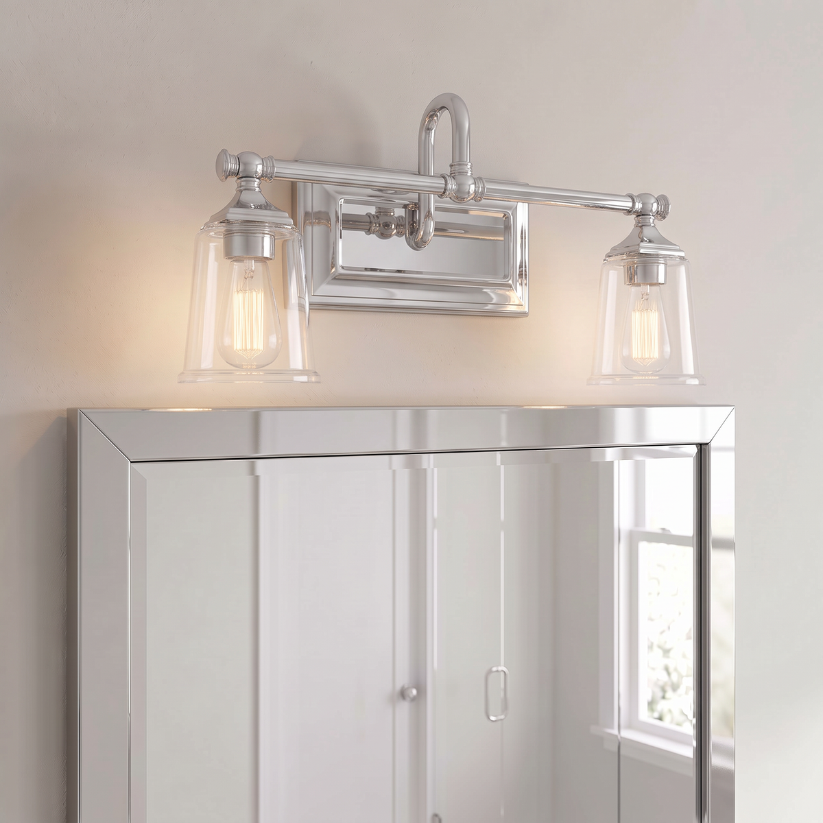 Nicholas Bath Light with Clear Glass