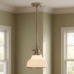 Grant Mini Pendant with Opal Etched Glass