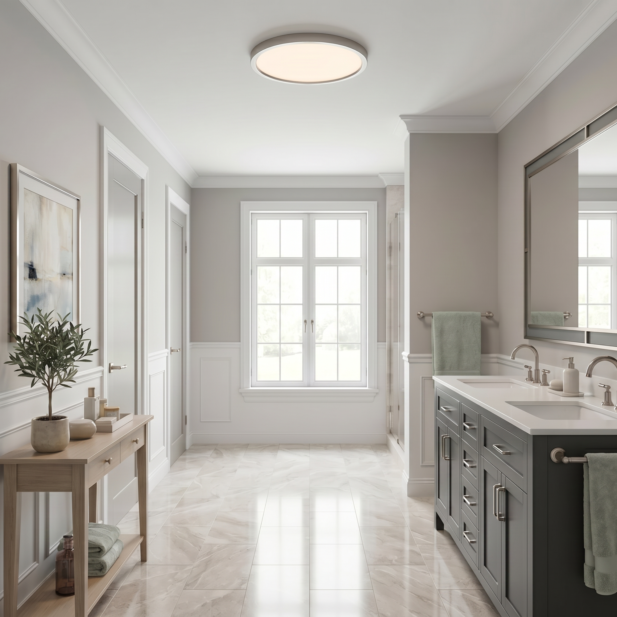 Outskirts Round Flush Mount