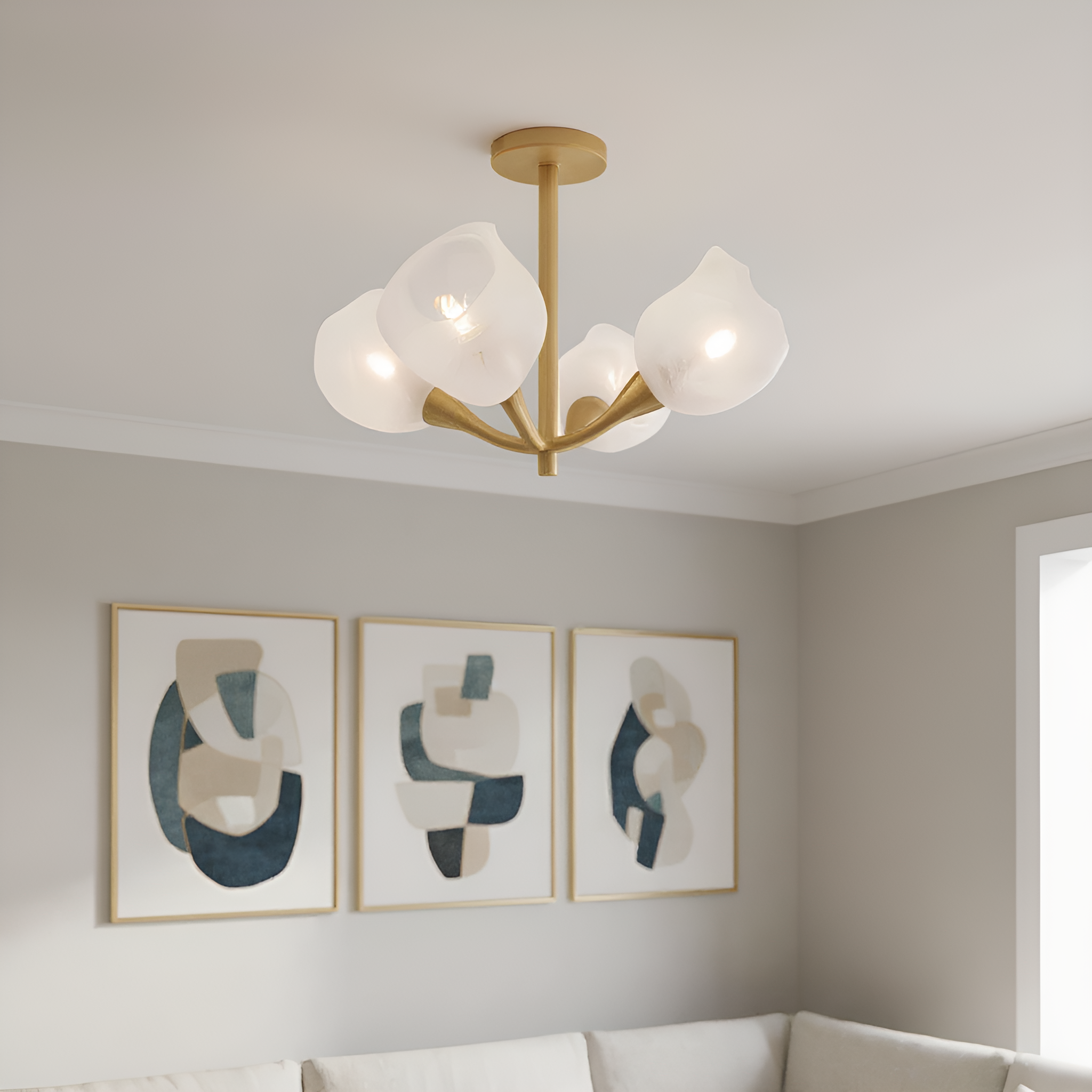 Adelyn Semi-Flush Mount