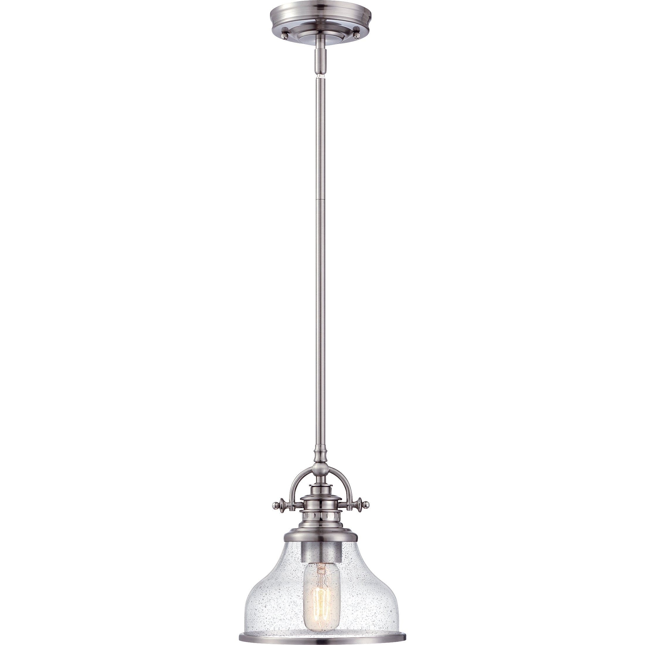 Grant Mini Pendant with Clear Seeded Glass