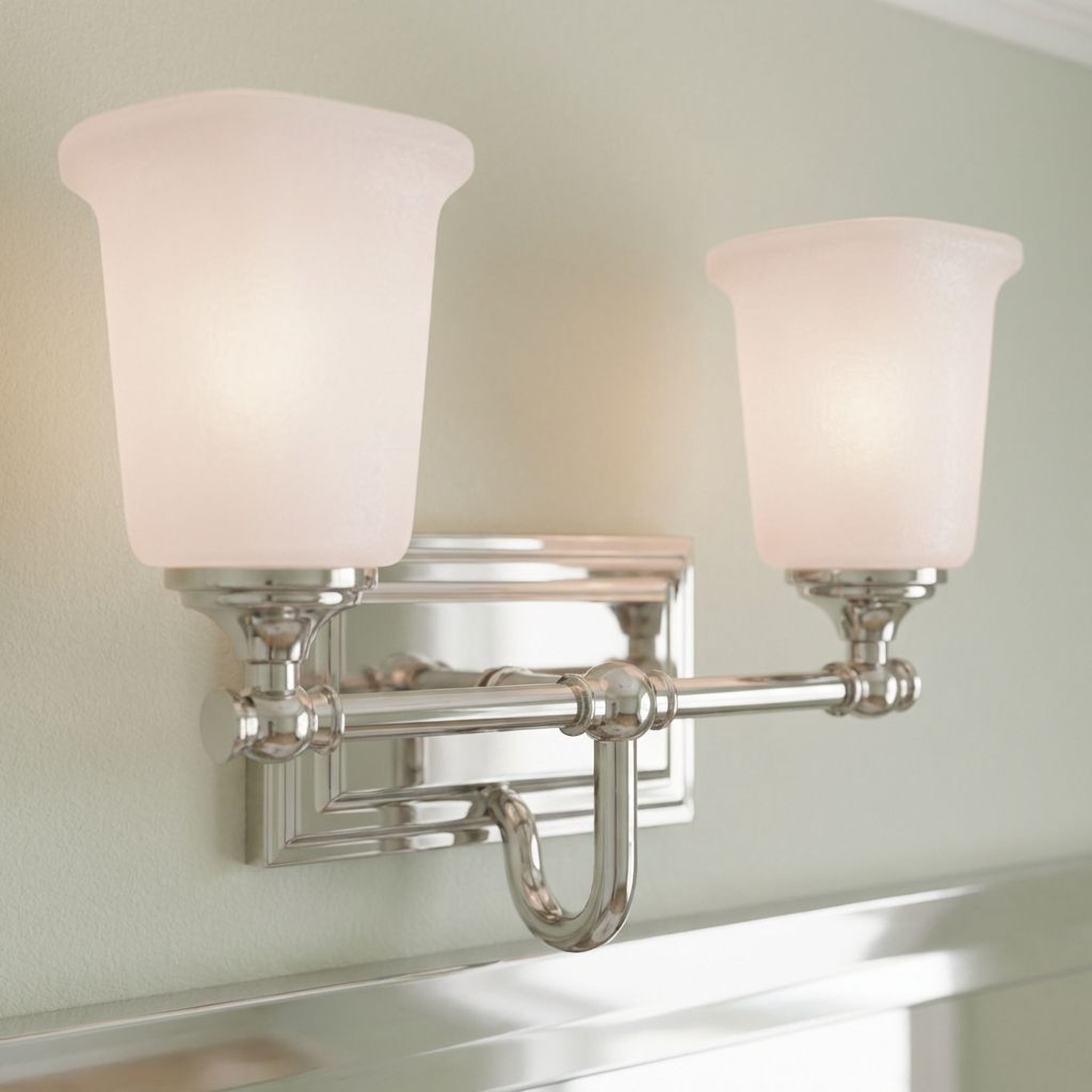 Nicholas Bath Light with Etched Glass