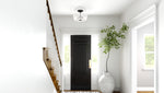 Gray Semi-Flush