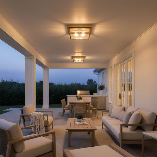 Westover Brass Outdoor Flush Mount