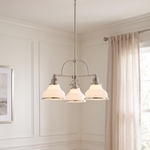 Grant Chandelier with Opal Etched Glass