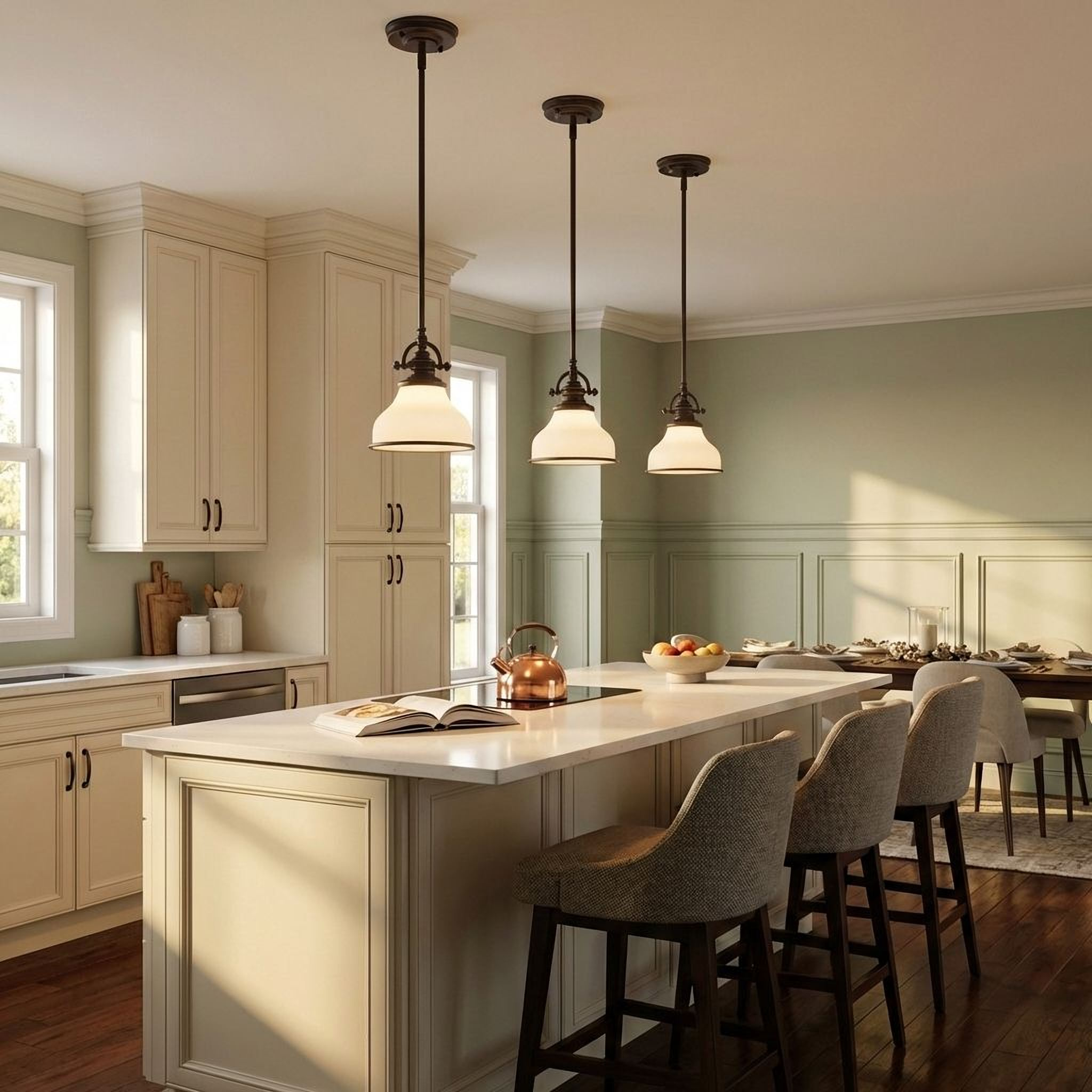 Quoizel Grant Mini Pendant with Opal Etched Glass
