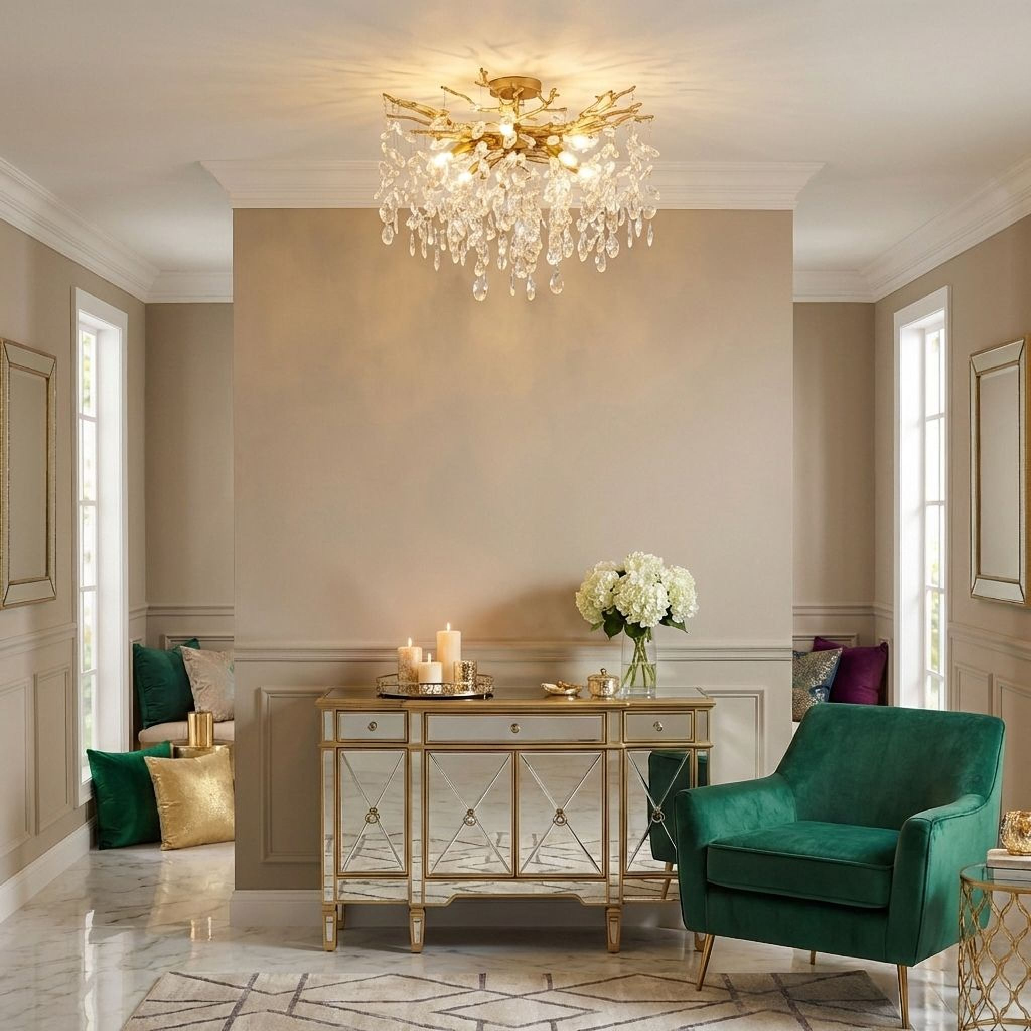 Isobel Convertible Semi-Flush Mount