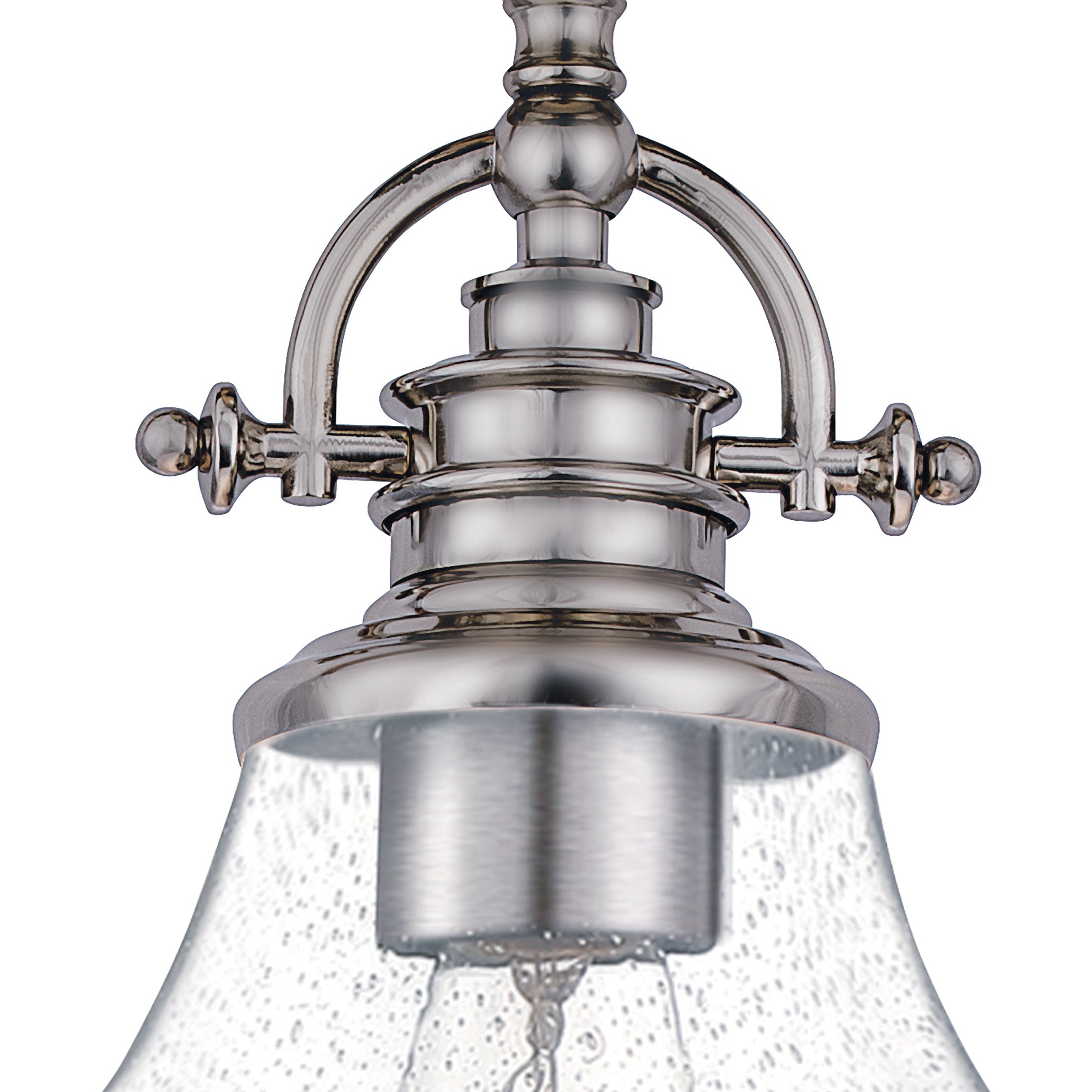 Grant Pendant with Clear Seeded Glass