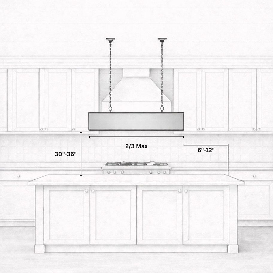 Kitchen Island Linear Chandeliers