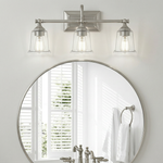 Nicholas Bath Light with Clear Glass